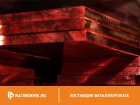 Шина медная 60х6 мм ШМТ ГОСТ 434-78